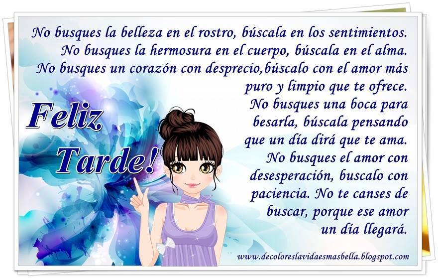 Feliz Tarde!
