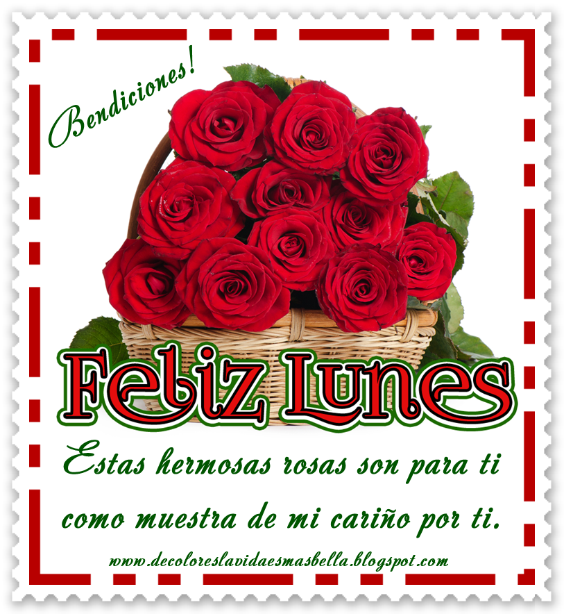 Feliz Lunes,Bendiciones!
