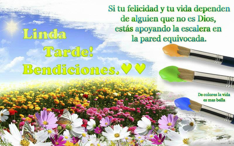 Linda Tarde,Bendiciones!