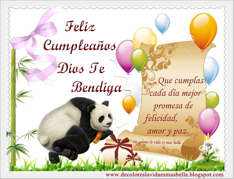 Feliz Cumpleaños, Dios te bendiga