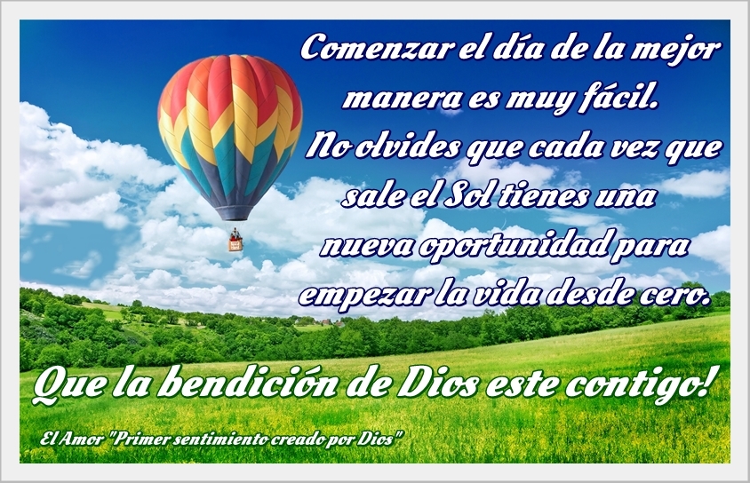 Que la Bendición este contigo!