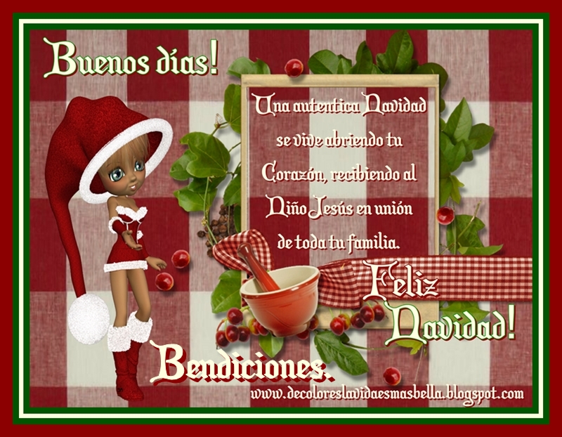 Buenos días,Feliz Navidad!