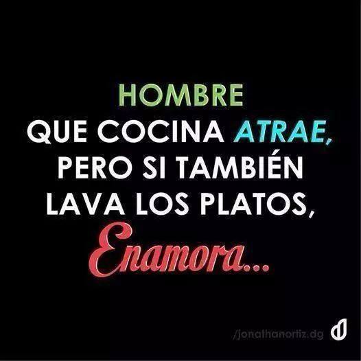Hombre que cocina atrae, pero si también lava los platos…