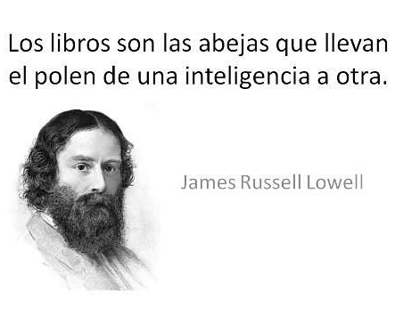 Los libros son las abejas que llevan el polen de una…