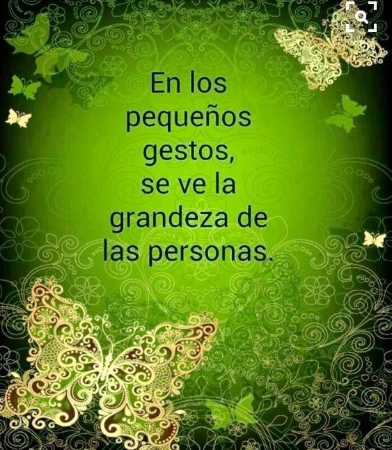 En los pequeños gestos se ve la grandeza de las personas