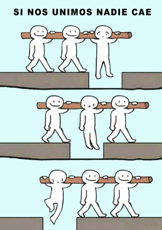 Si todos nos unimos, nadie puede caer