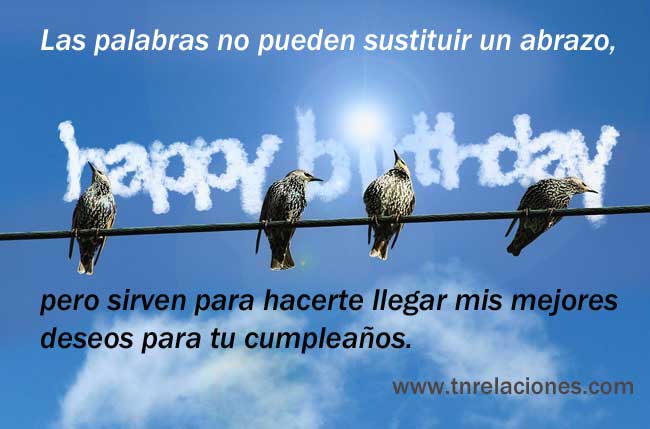 Las palabras no pueden sustituir un abrazo