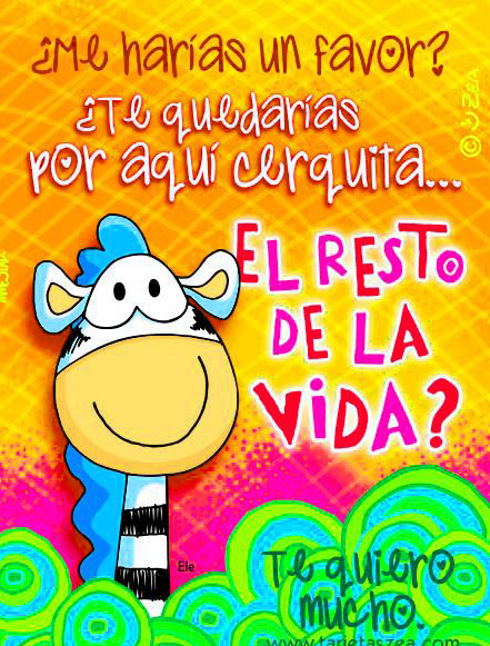 ¿Me harías un favor? Te quedarías por aquí cerquita…