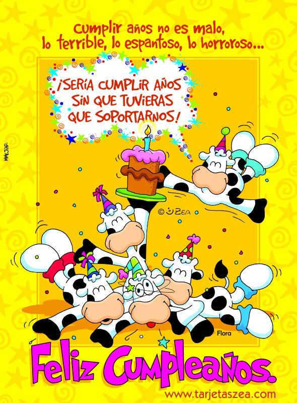 Cumplir años no es malo, lo terrible, lo espantoso…