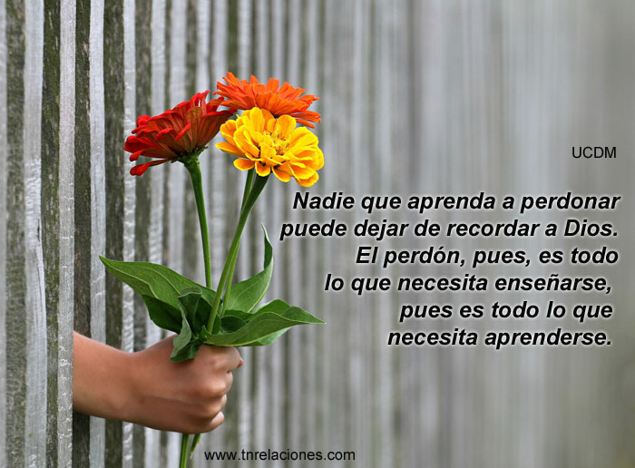 Nadie que aprenda a perdonar puede dejar de recordar a Dios. El perdón, pues, es todo lo que necesita enseñarse, pues es todo lo que necesita aprenderse.