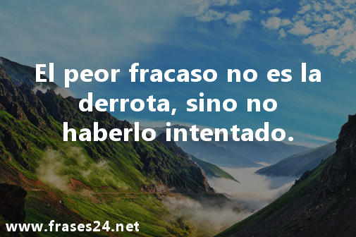 la mayoría de personas desiste con la primera dificultad que se encuentra, si piensa que no vale lo suficiente o que le falta fuerza de voluntad.