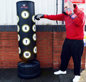 The Mytra Fusion Pedestal punching bag is a punching bag 