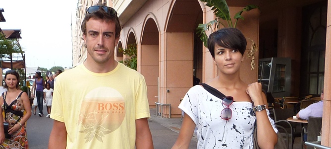 Fernando Alonso signo Leo y su ex-mujer Raquel del Rosario