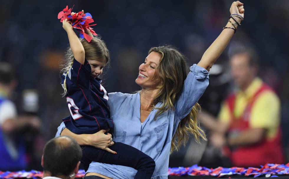 Tom Brady Signo Zodiacal Leo, su esposa Gisele Bündchen y su hija Vivian Lake Brady 