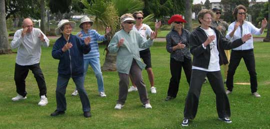 Tai Chi Xin Yi en el parque